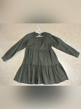 Olive Tiered Babydoll Dress
